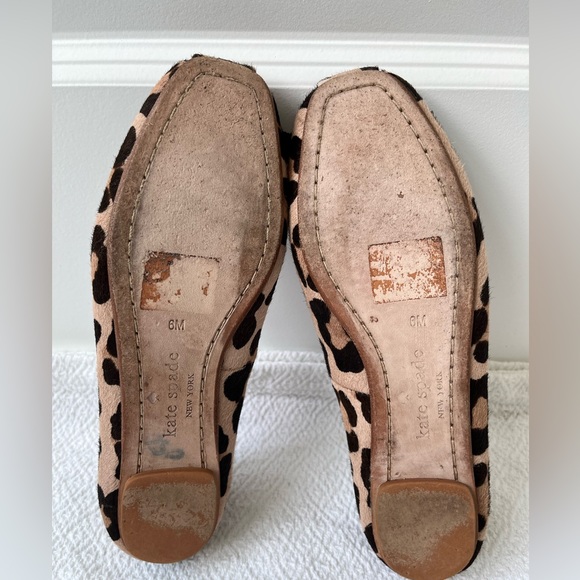 Kate Spade New York Fontana Too Ponyhair Leopard Print Ballet Flats - Picture 4 of 7